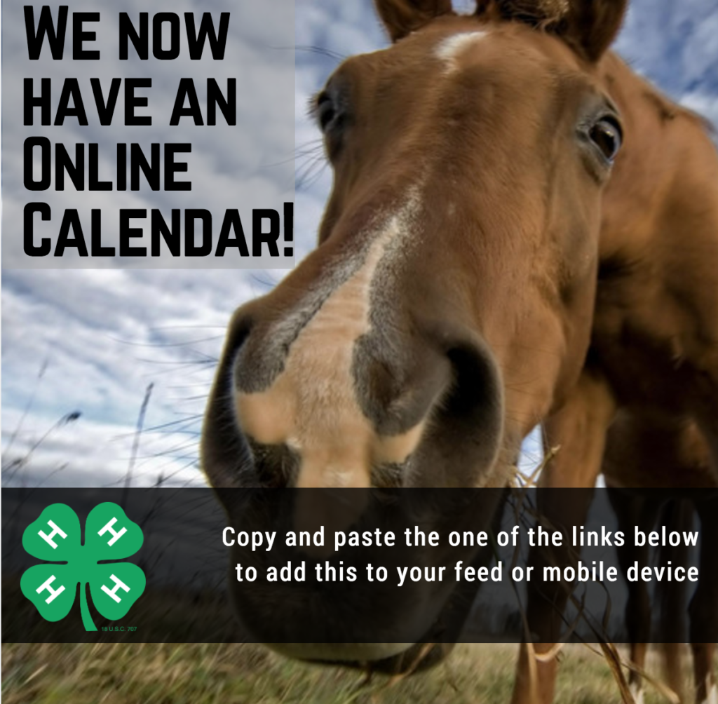 Online calendar announcement poster