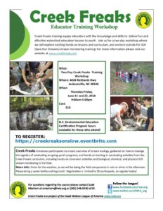 Cover photo for Attend a Creek Freaks Training!