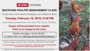 Cover photo for Backyard Poultry Management Class