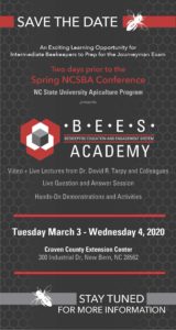 Cover photo for BEES Academy March 3-4, 2020