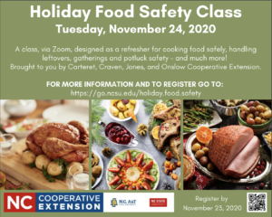 Cover photo for Holiday Food Safety Class