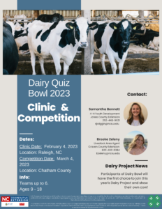 Cover photo for Dairy Quiz Bowl and Dairy Project Update