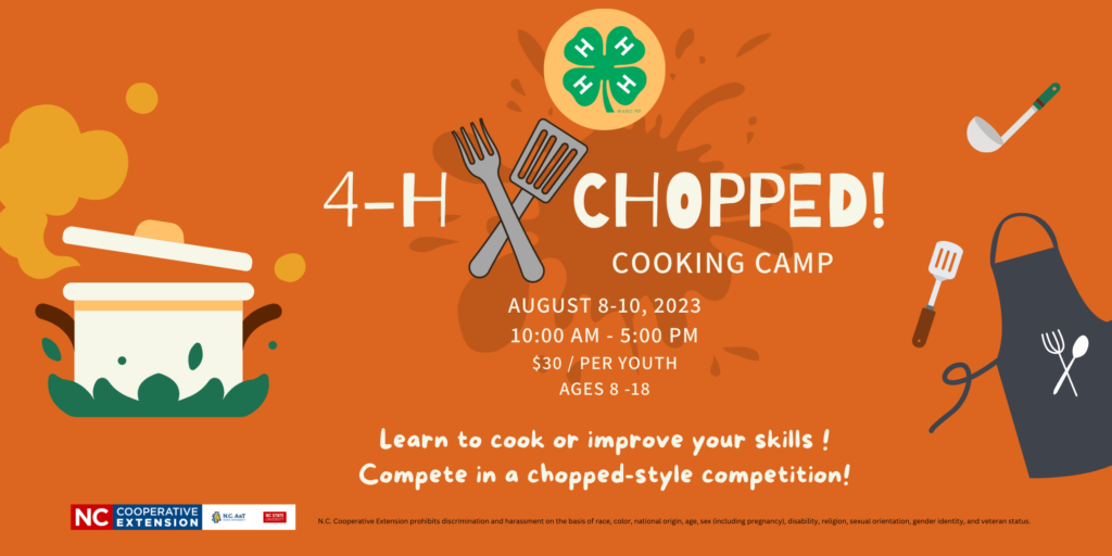 4-H Chopped Camp information, the information in the flier is in the webpage