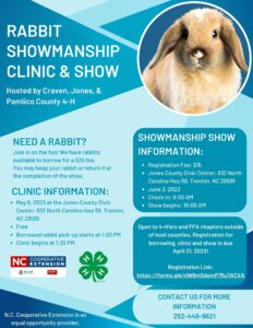 Cover photo for Rabbit Showmanship Clinic and Show