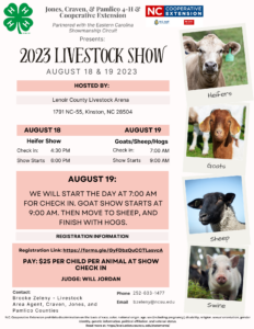 Cover photo for Jones, Craven, Pamlico Livestock Show