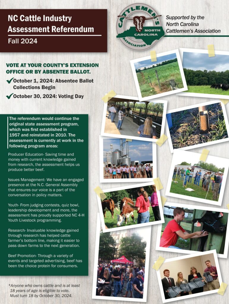 NC Cattle Industry Assessment Referendum Voting N.C. Cooperative